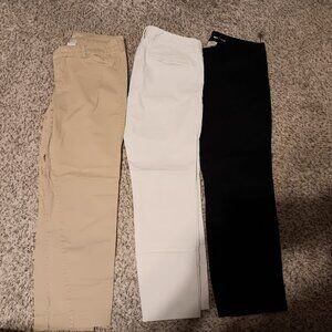 Old Navy Pixie Pants Size 10 Regular Black Tan Ankle Business